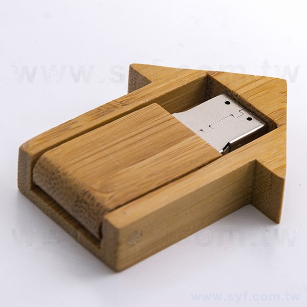 環保隨身碟-原木房屋造型USB-客製隨身碟容量-採購訂製印刷推薦禮品-8527-2